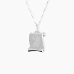 Marc Orian Pendentifs|Pendentifs Personnalisés > Pendentif Zodiaque Parchemin Argent Blanc