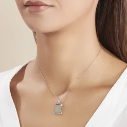 Marc Orian Pendentifs|Pendentifs Personnalisés > Pendentif Zodiaque Parchemin Argent Blanc