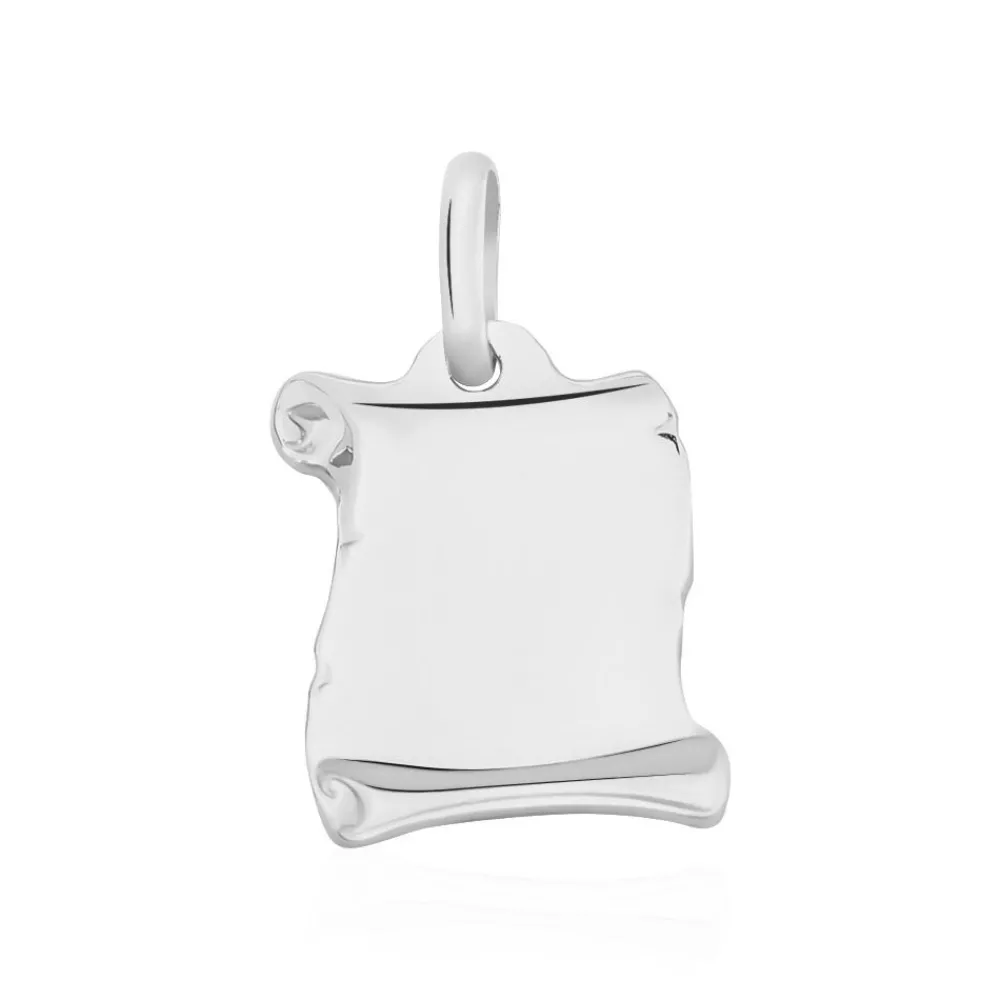 Marc Orian Pendentifs|Pendentifs Personnalisés > Pendentif Zodiaque Parchemin Argent Blanc