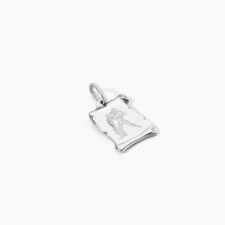 Marc Orian Pendentifs|Pendentifs Personnalisés > Pendentif Zodiaque Parchemin Argent Blanc