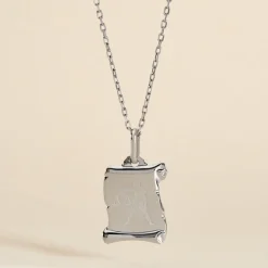 Marc Orian Pendentifs|Pendentifs Personnalisés > Pendentif Zodiaque Parchemin Argent Blanc