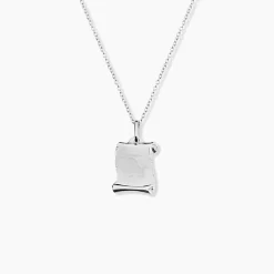 Marc Orian Pendentifs|Pendentifs Personnalisés > Pendentif Zodiaque Parchemin Argent Blanc