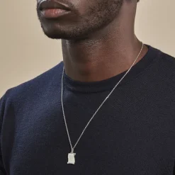 Marc Orian Pendentifs|Pendentifs Personnalisés > Pendentif Zodiaque Parchemin Argent Blanc
