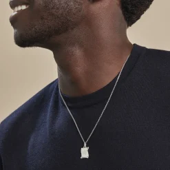 Marc Orian Pendentifs|Pendentifs Personnalisés > Pendentif Zodiaque Parchemin Argent Blanc