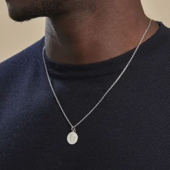 Marc Orian Pendentifs|Pendentifs Personnalisés > Pendentif Zodiaque Rond Argent Blanc