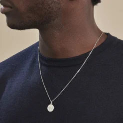 Marc Orian Pendentifs|Pendentifs Personnalisés > Pendentif Zodiaque Rond Argent Blanc