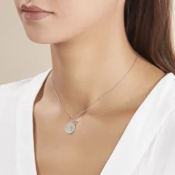 Marc Orian Pendentifs|Pendentifs Personnalisés > Pendentif Zodiaque Rond Argent Blanc