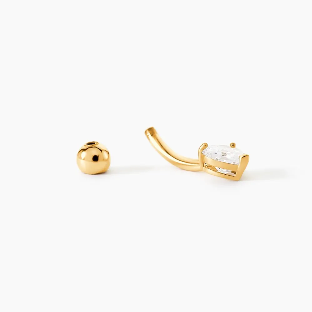Marc Orian Piercings|Boucles D'Oreilles Cœur > Piercing Cornelis Or Jaune Oxyde De Zirconium