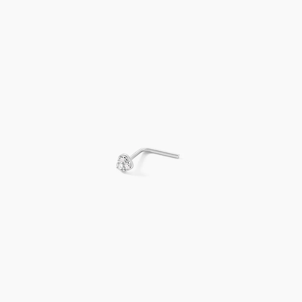 Marc Orian Piercings|Boucles D'Oreilles Cœur > Piercing De Nez Demetrie Or Blanc Diamant