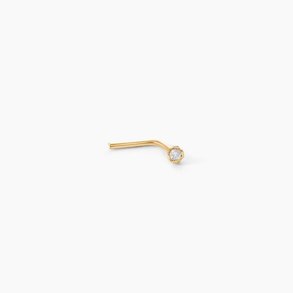 Marc Orian Piercings|Bijoux Diamant > Piercing De Nez Demetrie Or Jaune Diamant