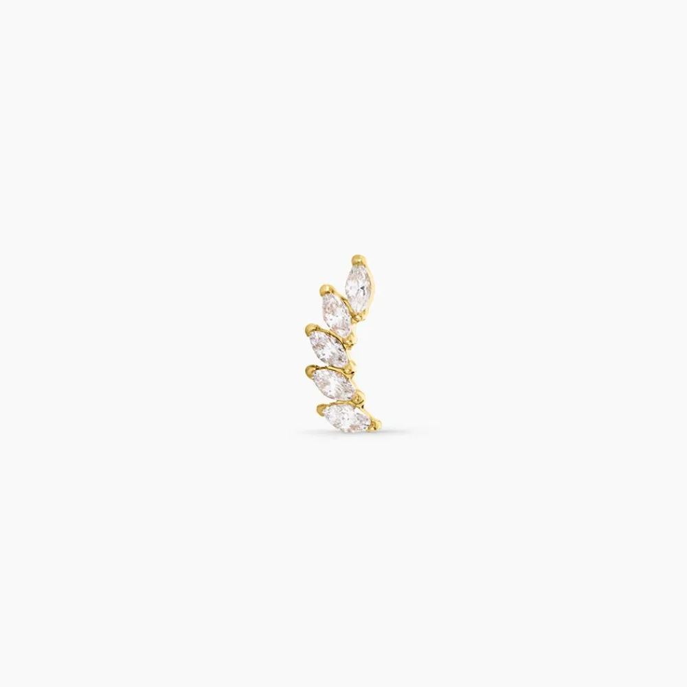 Marc Orian Piercings D'Oreilles|Boucles D'Oreilles > Piercing D'hélix Alicante Acier Jaune Cristal