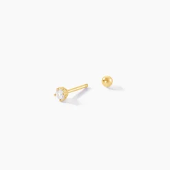 Marc Orian Bijoux Zirconium|Piercings > Piercing D'oreilles Joanina De Zirconium or jaune oxyde