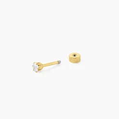 Marc Orian Bijoux Zirconium|Piercings > Piercing D'oreilles Unitaire Acier Doré Piia Oxyde De Zirconium