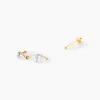 Piercing D'oreille Unitaire Urbana Or Jaune Oxyde De Zirconium