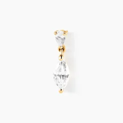 Piercing D'oreille Unitaire Urbana Or Jaune Oxyde De Zirconium