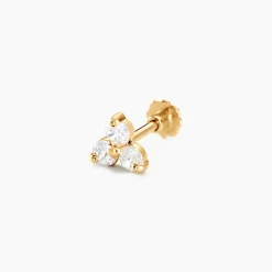 Marc Orian Bijoux Zirconium|Boucles D'Oreilles Fleur > Piercing Nakato Or Jaune Oxyde De Zirconium