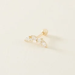 Piercing Nina Or Jaune Oxyde De Zirconium