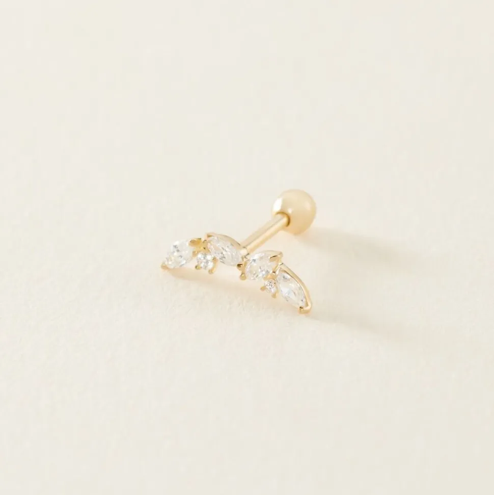 Piercing Nina Or Jaune Oxyde De Zirconium